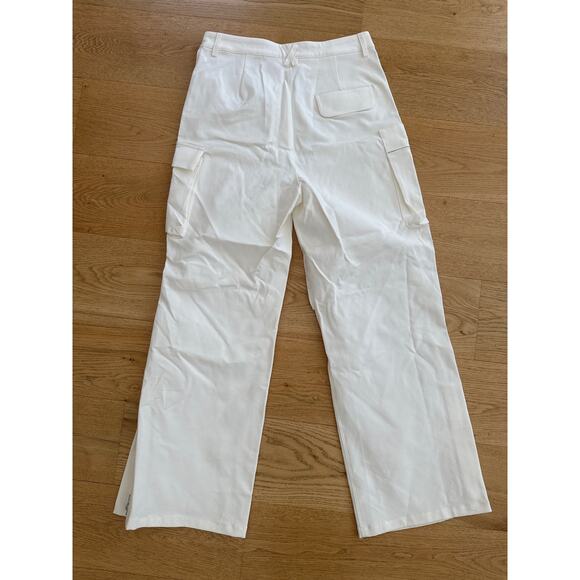 Paper Moon - Cargo Pants with Zip Ankles in White - Picture 4 of 5